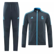 21/22 Real Madrid Grey Jacket Tracksuit 1:1 Quality Soccer Jersey