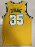 NBA Supersonic Retro #35 Durant vintage yellow top Mesh Jersey 1:1 Quality