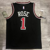 NBA Bulls crew neck black No.1 rose ribbon chip 1:1 Quality