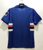 1990-1991 Retro Sampdoria Fans 1:1 Quality Soccer Jersey
