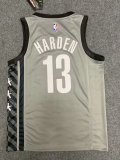 NBA Nets grey Harden No.13 1:1 Quality