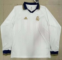 Retro Real Madrid Away Long sleeve 1:1 Quality Soccer Jersey