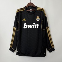 2011/2012 Real Madrid Away Long Sleeve 1:1 Quality Retro Soccer Jersey