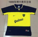 1998-1999 Boca Home Fans 1:1 Quality Retro Soccer Jersey