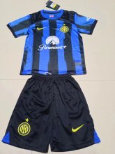23/24 Inter Milan Home Blue Kids Soccer Jersey