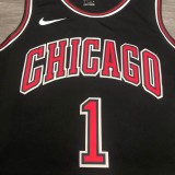 NBA Bulls crew neck black No.1 rose ribbon chip 1:1 Quality