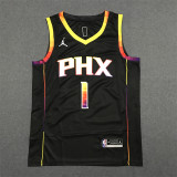 22/23 Suns BOOKER #1 Black 1:1 Quality NBA Jersey