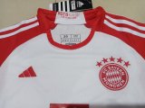 23/24 Bayern Munich Home White 1:1 Quality Kids Soccer Jersey