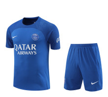 22/23 PSG Training Kit Blue 1:1 Quality Training Shirt