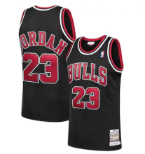 NBA Mitchell & Ness bull 23 black 1:1 Quality
