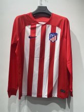 23/24 Atlético de Madrid Home Long sleeve Fans 1:1 Quality Soccer Jersey
