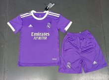 2016/17 Real Madrid Away Purple 1:1 Kids Retro Soccer Jersey