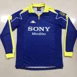 1997/1998 Retro Juventus Blue Long Sleeve 1:1 Quality Soccer Jersey
