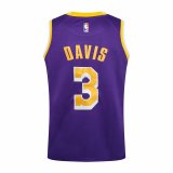 NBA Laker purple Davis No.3 1:1 Quality
