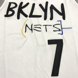 23 Nets Durant #7 White City Edition 1:1 Quality NBA Jersey