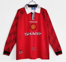 1996-1997 Manchester United Home 1:1 Quality Retro Soccer Jersey