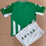 21/22 Real Betis Home kids Soccer Jersey