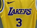 NBA Laker yellow Davis No.3 1:1 Quality