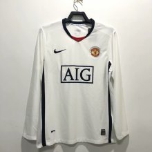 2008-2009 Manchester United Long Sleeve 1:1 Quality Retro Soccer Jersey