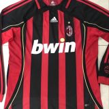 2006-2007 AC Home Long Sleeve 1:1 Quality Retro Soccer Jersey