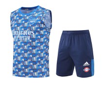 21/22 Arsenal Vest Training Kit Blue 1:1 Quality Training Jersey