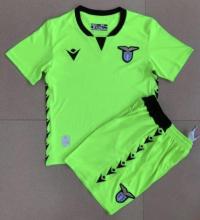 21/22 Lazio Green Goalkeeper Kids 1:1 Quality Soccer Jersey