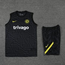 22/23 Chelsea Vest Training Kit Kit Black Stripe 1:1 Quality Training Jersey