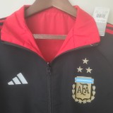 2022 Argentina Black-Red Double Sided Windbreaker