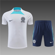 22/23 Inter Milan Training Suit White 1:1 Quality Training Jersey