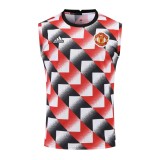 21/22 Manchester United Vest Training Suit Kit Black And White Plaid 1:1 Quality Training Jersey