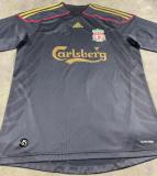 2009-2010 Retro Liverpool Black Away Long Sleeve 1:1 Quality Soccer Jersey