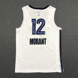 Grizzlies Morant #12 White 1:1 Quality NBA Jersey