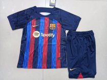 22/23 Barcelona Home Kids Soccer Jersey