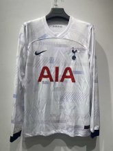 23/24 Tottenham Home Long Sleeve Fans 1:1 Quality Soccer Jersey
