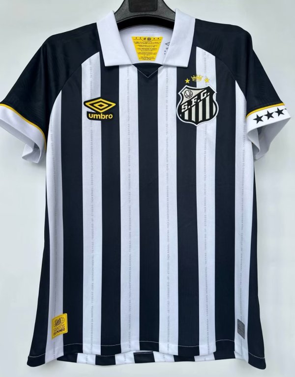 23/24 Santos Away Black Fans 1:1 Quality Soccer Jersey