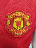 23/24 Manchester United Home Red 1:1 Quality Women Soccer Jersey
