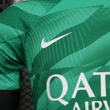 23/24 PSG GoalKeeper Green Player 1:1 Quality Soccer Jersey