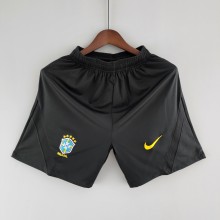 2022 Brazil Black Training Shorts