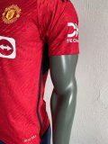 23/24 Manchester United Home Red Player 1:1 Quality Soccer Jersey