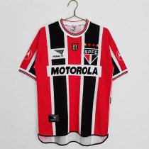 2000 Sao Paulo Away Red 1:1 Retro Soccer Jersey