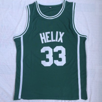 Bill Walton # 33 helix High School Green Embroidered Jersey 1:1 Quality