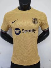 22/23 Barcelona Away Yellow Player 1:1 Quality Soccer Jersey