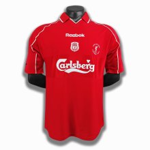2000-2001 Liverpool Home 1:1 Quality Retro Soccer Jersey