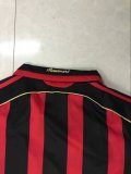 2006-2007 AC Home Long Sleeve 1:1 Quality Retro Soccer Jersey