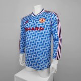 1991-1992 Manchester United Away Long sleeve 1:1 Quality Retro Soccer Jersey