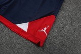22/23 PSG Vest Training Kit Kit Dark Blue And Red Stripe 1:1 Quality Training Shirt