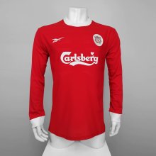 1998 Liverpool Home Long Sleeve 1:1 Quality Retro Soccer Jersey