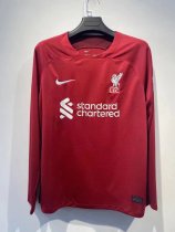 22/23 Liverpool Home Long Sleeve Fans 1:1 Quality Soccer Jersey