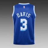NBA retro Laker Davis No.3 1:1 Quality