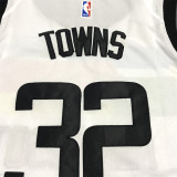 22/23 Minnesota Timberwolves TOWNS #32 White City Edition 1:1 Quality NBA Jersey